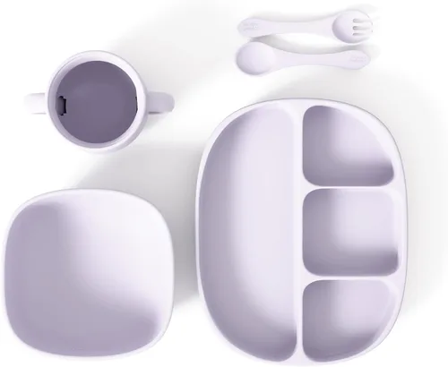 Miniatura 15 de Set de alimentación para bebés y bebés en silicona de grado alimenticio (juego de 10 piezas)