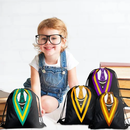 Miniatura 2 de Saintrygo 24 bolsas de regalo de mago mágico para fiestas escolares, con temática mágica, mochila con cordón, mochila de regalo de mago, suministros