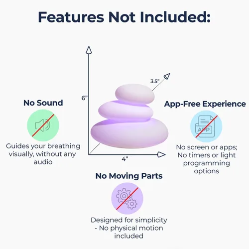 Miniatura 6 de Mindsight - Herramienta de meditación, visual guiada “Peaceful Pebble” para atención plena, ralentiza tu respiración, calma tu mente, alivia
