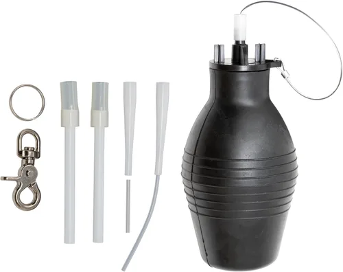 B&G Bulb Dust-R (11005810) - Plumero de mano de goma natural resistente - Aplicador de grado profesional para polvos y gránulos - Incluye puntas de