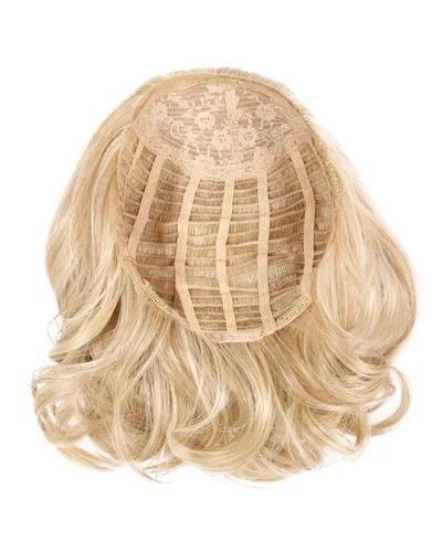 Miniatura 7 de 23" Grand Extension Topper Color R1 Negro – Hairdo Tru2Life 100% resistente al calor sintético 3/4 construcción de tapa 5 clips para mujer Crowne