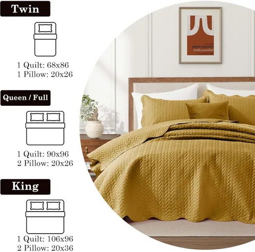 Miniatura 290 de MOONLIGHT20015 Edredón tamaño King (106 x 96 pulgadas) con 2 fundas de almohada (20 x 36 + 2 pulgadas) para todas las estaciones, juego de cama Azul