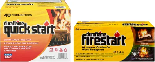 Miniatura 6 de Duraflame Iniciador de Fuego para Uso en Interiores y Exteriores - Troncos de Ignición Rápida para Barbacoa, Chimenea, Fogata y Campamentos