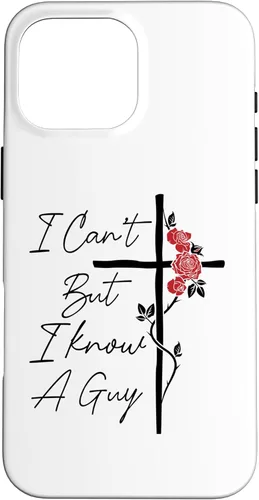 Miniatura 19 de I Can't But I Know A Guy Jesus Cross Flowers Case for iPhone 17
