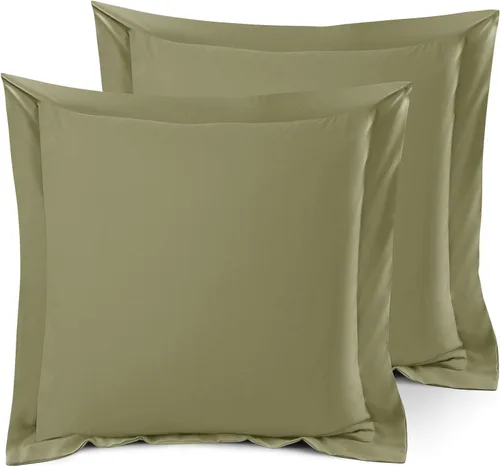 Miniatura 110 de Nestl Juego de 2 fundas tipo sham de almohada suaves - Fundas de almohada de microfibra de doble cepillado - Fundas de almohada de cama premium