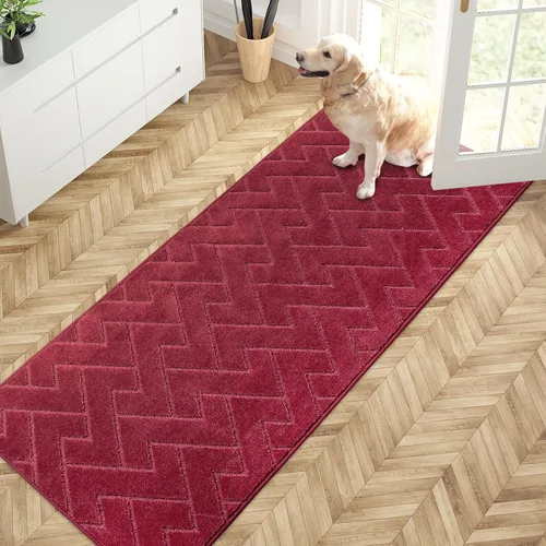 Miniatura 43 de PURRUGS Alfombra de fácil cuidado de 6 x 9 pies, antideslizante, lavable a máquina, tapete para puerta de perro, resistente a las manchas