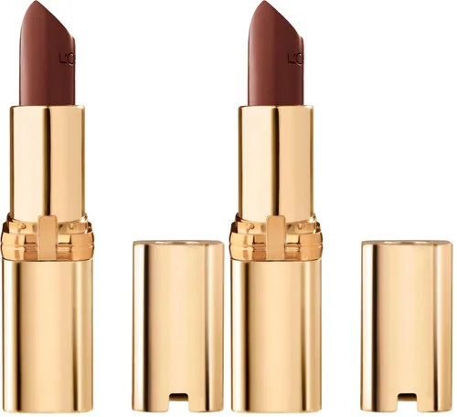 Miniatura 17 de L'Oreal Paris - Lápiz labial Colour Riche Original, cremoso e hidratante, satinado con aceite de argán y vitamina E, Pink Flamingo, 1 unidad Rosado