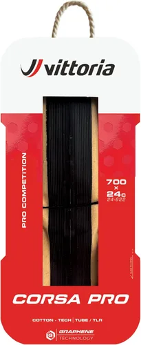 Miniatura 5 de Vittoria Corsa Pro Tubeless-Ready Road Bike Tire – Graphene + Silica Compound, High-Performance Racing Tire Canela