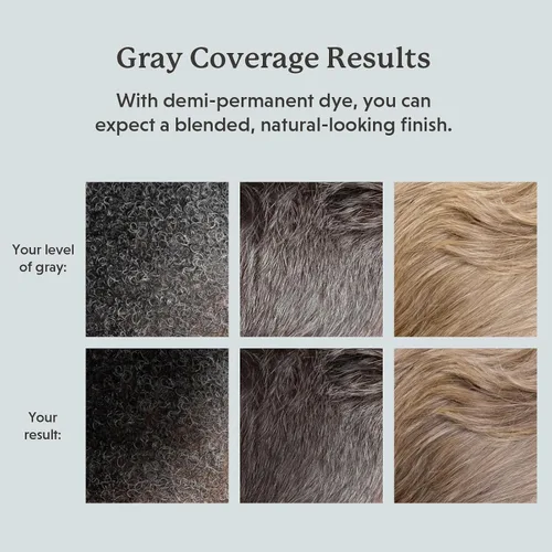 Miniatura 7 de Color de cabello y barba para mezclar grises, paquete de 2 unidades, marrón oscuro, sin amoníaco, kit completo de tinte para barba y cabello