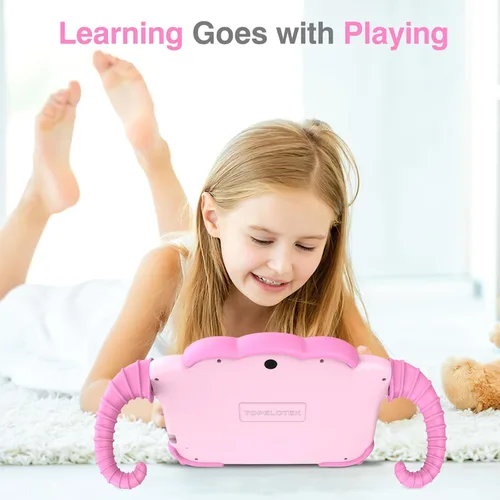 Miniatura 2 de Tableta infantil de 7 pulgadas para niños de 3 a 7 años, tableta para niños pequeños con juegos educativos, tabletas de 32 GB para niños con Rosa