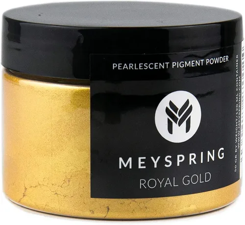 MEYSPRING Polvo de Mica Dorado Real para Resina Epoxi - Kintsugi Gold - Pigmento de Resina Epoxi - Excelente Color de Resina para Kit de Reparación