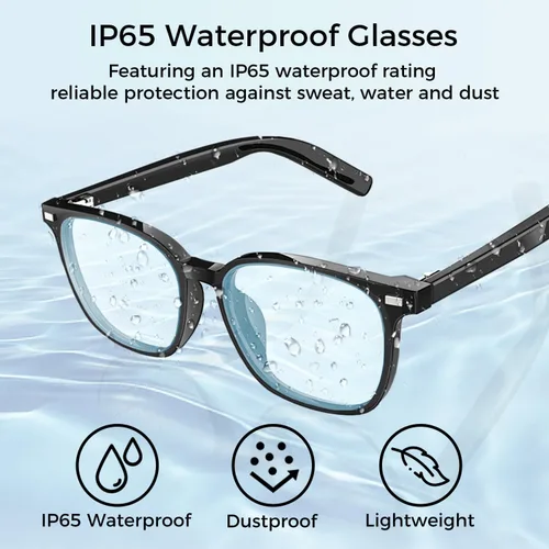 Miniatura 7 de Lentes inteligentes, lentes Bluetooth para hombres y mujeres, con altavoces, asistente de voz, protección UV, lentes magnéticos polarizados