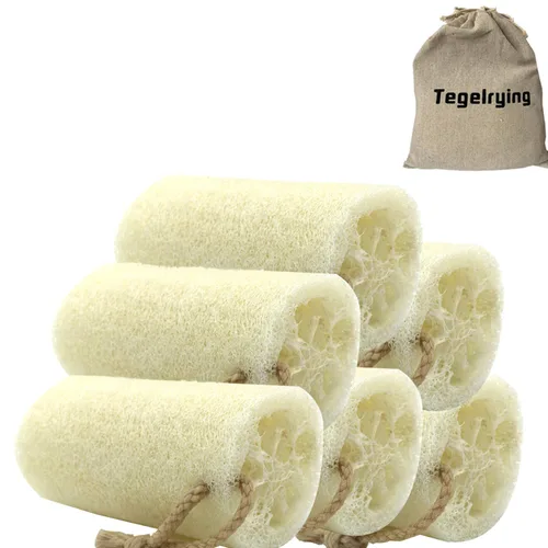 Miniatura 8 de Esponja de esponja de esponja exfoliante de limpieza facial, 10 paquetes de esponja natural limpiador facial limpiador grande para hombres