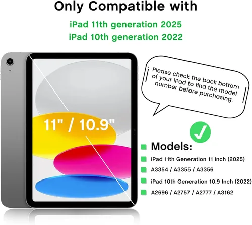 Miniatura 6 de Bioton - Protector de pantalla para iPad A16 de 11ª/10ª generación (2025/2022) Nano-Texture Glass, Auto Alignment Kit, Tempered Glass, Touch like