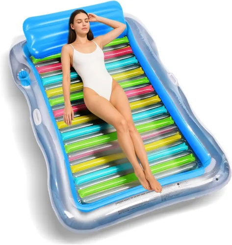 Miniatura 8 de BAIAI - Flotador inflable para piscina para adultos – Flotadores grandes de playa para broncearse, balsa para tomar el sol, para tomar el sol