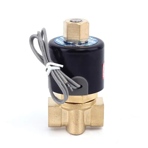 Miniatura 7 de SNS DC12V 1/4" válvula electromagnética eléctrica de latón del NPT agua normalmente abierta, aire, diesel 2WK025-N08