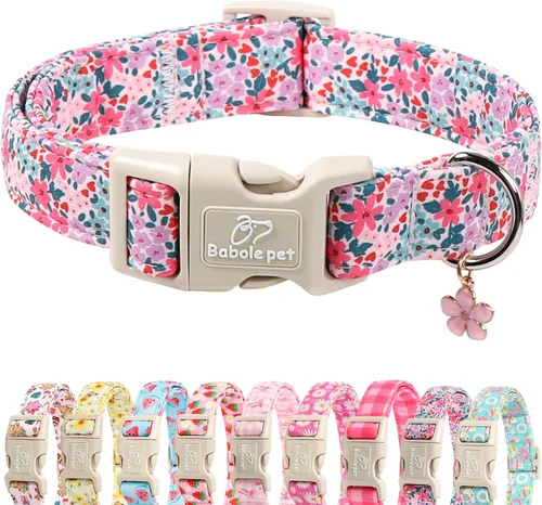 Miniatura 46 de Collar de otoño para perro, lindo collar de cachorro con hojas de otoño, ligero, cómodo, ajustable, para mascotas pequeñas, medianas y grandes