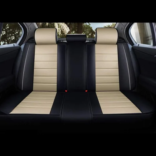 Miniatura 2 de otoez Fundas de Asiento de Coche de Piel Completas Juego Completo, 5 Asientos Fundas de Asiento de Piel Sintética para Coches, Protector de Asiento