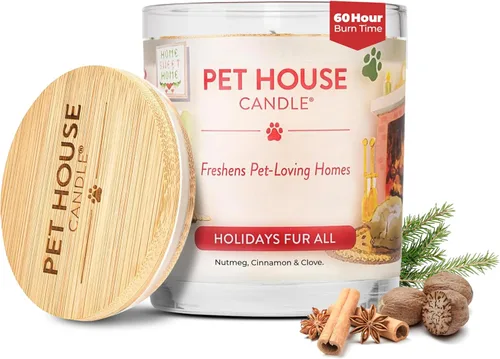 Miniatura 23 de One Fur All, Pet House - Vela 100 % cera de soja, eliminador de olores de mascotas para el hogar, velas aromáticas, no tóxicas y ecológicas