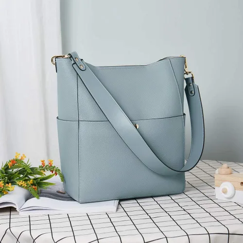 Miniatura 2 de BOSTANTEN - Bolsos de cuero al hombro tipo balde para mujer
