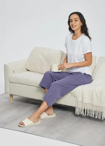 Miniatura 6 de BALEAF Pantalones capri de pierna ancha para mujer, pantalones holgados de secado rápido, bolsillos UPF50+ atléticos, casuales, entrenamiento, yoga