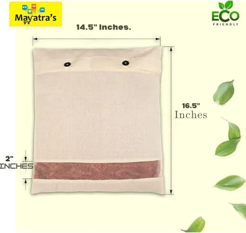 Miniatura 2 de Mayatra's Paquete de 5 bolsas organizadoras de sari – Soporte para ropa de armario – Funda transparente de sari para arreglo de armario ordenado