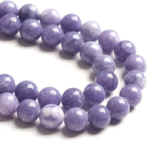 Miniatura 35 de 4MM 86 piezas cuentas sueltas de calcedonia azul aguamarina para hacer joyas, pulseras, collares Aguamarina azul