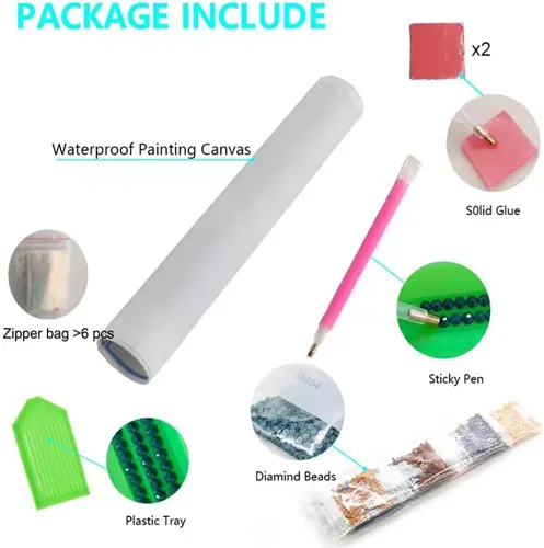 Miniatura 5 de Kits de pintura de diamantes de dragón para adultos, 5D, diamantes de imitación pegados, colorido, lindo, dragón, pintura artística para decoración