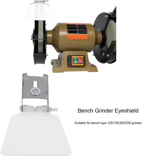 Miniatura 5 de Accesorios para amoladora de banco pequeño, cubierta de escudo para amoladora de banco, 2 unidades, amoladora de banca, protector de ojos, amoladora