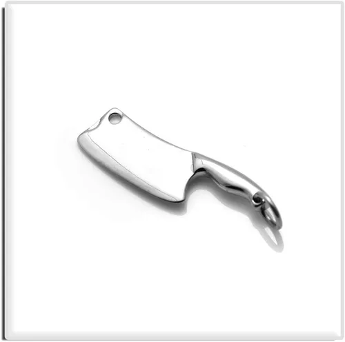 Miniatura 4 de Xusamss Collar de chef con colgante de acero de titanio clásico de moda, cadena de caja de 22 pulgadas, Ágata
