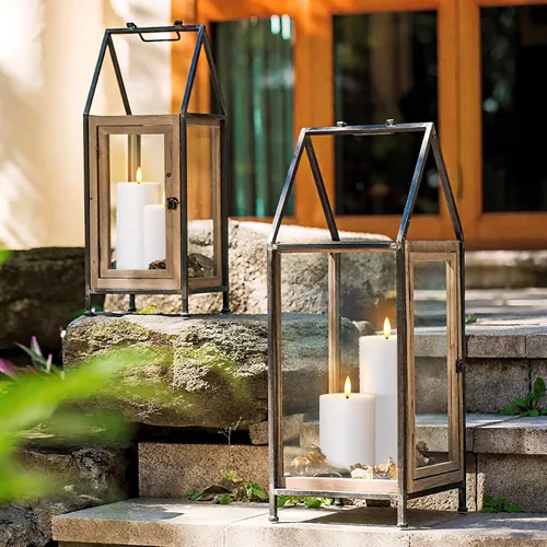 Miniatura 6 de Velas impermeables parpadeantes con temporizador automático, velas sin llama de plástico blanco con grasa para velas, 3" x 4" 5" 6" 7" Velas LED