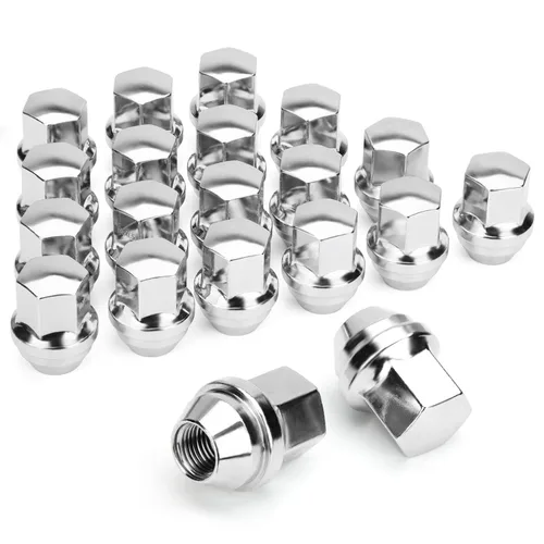 Miniatura 22 de Dynofit Tuercas de llanta OEM de 14 x 2 para F150 2000-2014, tuercas sintonizadoras de acero de fábrica de una sola pieza compatibles con Ford