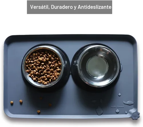 Miniatura 3 de Hoki Found Bandeja de silicona para mascotas. Tapete antideslizante para mascotas. Tapete de alimentación para perros y gatos. Tapete