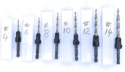 Miniatura 3 de FTG USA Contenedor de almacenamiento Caja de plástico extensible de 6 piezas utilizada como caja de almacenamiento para avellanadoras y brocas
