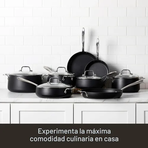 Miniatura 7 de All-Clad Hard Anodized Expert - Juego de utensilios de cocina antiadherentes, juego de 7 ollas y sartenes, inducción, OvenSafe 500F, incluye