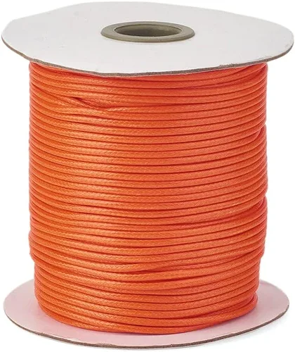Miniatura 11 de Cheriswelry 90 yardas/rollo de 0.079 pulgadas, cordón encerado negro de poliéster coreano, joyería de cuentas, hilos para manualidades, cuerda