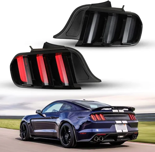 Miniatura 7 de Nixon Offroad Luces traseras secuenciales para Ford Mustang 2015-2023, luces traseras LED, reemplazo de montaje de 1 par
