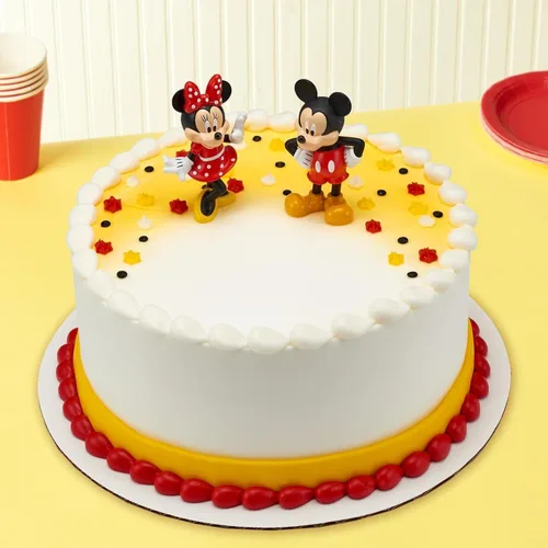 Miniatura 7 de DecoSet® Disney Mickey Mouse y Minnie Mouse Set de Adornos para Pastel de 2 Piezas, Adornos para Pastel Duraderos de Plástico Seguro para Alimentos
