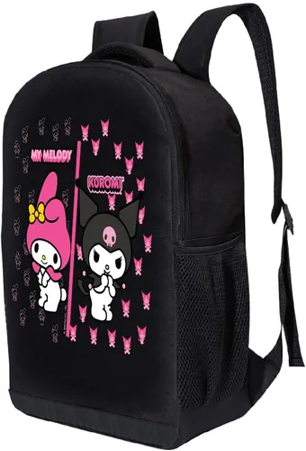 Miniatura 2 de Sanrio Hello Kitty My Melody Kuromi - Mochila de hombro para niñas, niños y niños pequeños, linda mochila de 18 pulgadas Hello Kitty and Friends My