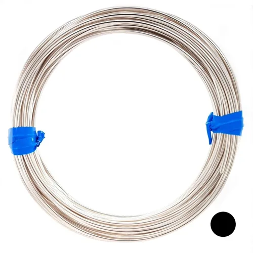 Miniatura 16 de CRAFT WIRE Calibre 18, alambre de plata de ley 925 (redondo), mitad duro, fabricado en Estados Unidos, 5 pies