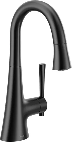 Miniatura 6 de Moen 6126SRS Kurv Collection - Grifo de barra desplegable de una manija con limpieza eléctrica con reflejo, acero inoxidable