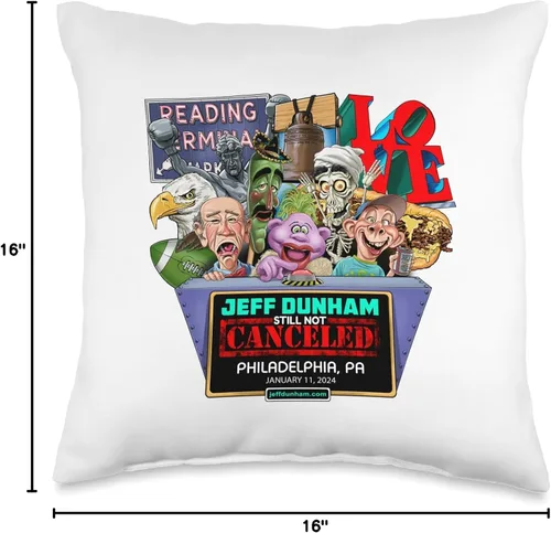 Miniatura 4 de Jeff Dunham Philadelphia, PA (2024) Almohada de tiro