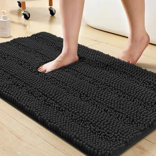 Miniatura 41 de Turquoize Alfombras de Baño de Chenilla Peludas Alfombra de Baño Antideslizante Gruesas Alfombras Peludas para Baño Chenilla Juego de Alfombra