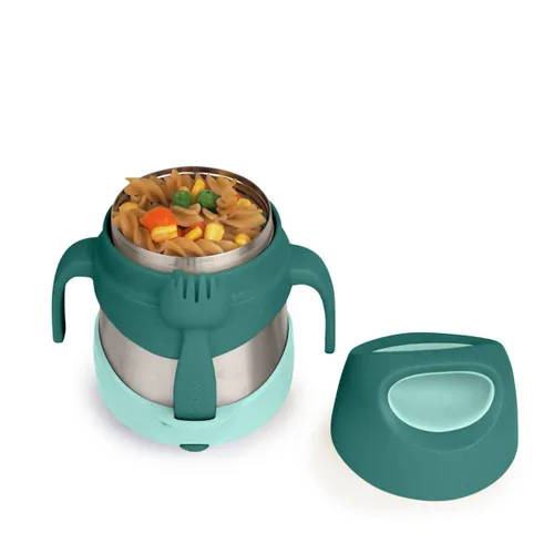 Miniatura 14 de b.box Tarro de alimentos aislado con tenedor para niños pequeños, recipiente fácil de abrir, acero inoxidable, más de 5 horas de temperaturas