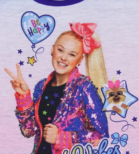 Miniatura 4 de Nickelodeon JoJo Siwa - Conjunto de pijama de 2 piezas para niña con diseño de lazo y lazo