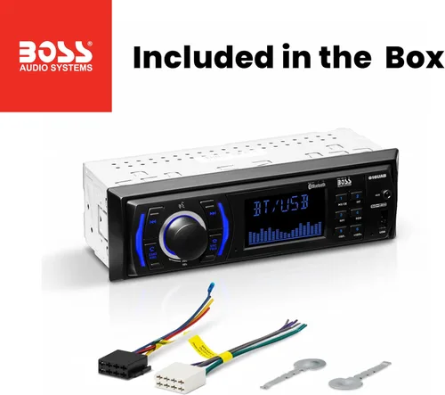 Miniatura 6 de BOSS Audio Systems 609UAB Estéreo multimedia para automóvil - Din único, audio Bluetooth y llamadas manos libres, micrófono integrado, reproductor