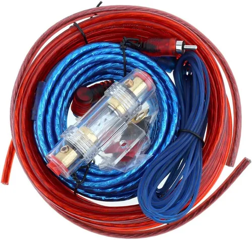 Etopar - Kit de cableado para amplificador de automóvil, subwoofer de audio, AMP, cable de alimentación RCA, fusible AGU, calibre 14, GA AWG, cable