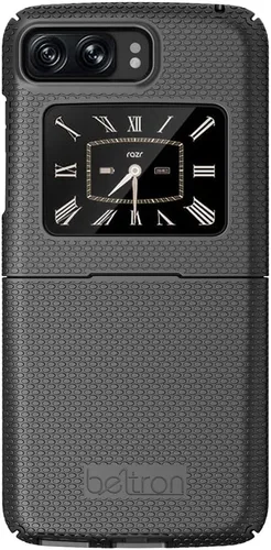 Miniatura 3 de BELTRON Funda para Motorola RAZR 5G 2022, carcasa rígida a presión para Moto RAZR 3 5G Flip Phone (3ª generación) XT2251-1 (negro)