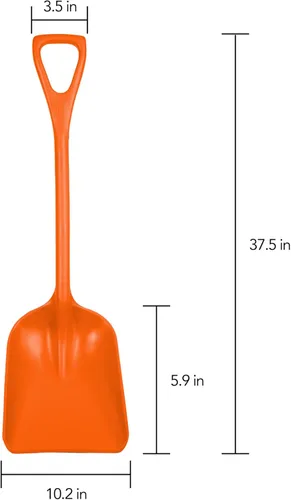 Miniatura 2 de Remco 69817 - Pala de una pieza, 11", Polipropileno (PP), Naranja