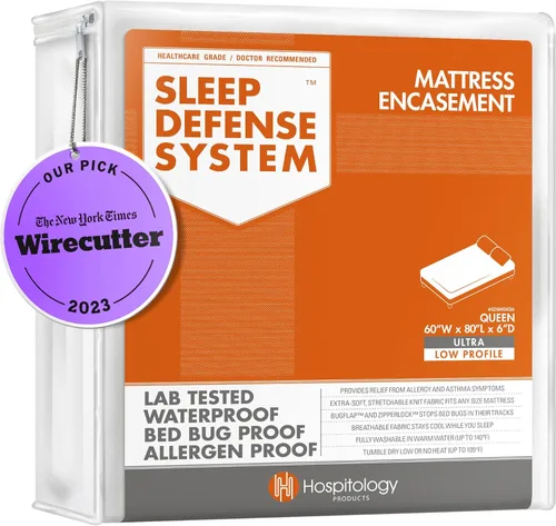 Miniatura 20 de El sistema de defensa para dormir original. Resistente al agua / chinches de cama / a prueba de polvo y ácaros. Recubrimiento de colchón con cierre